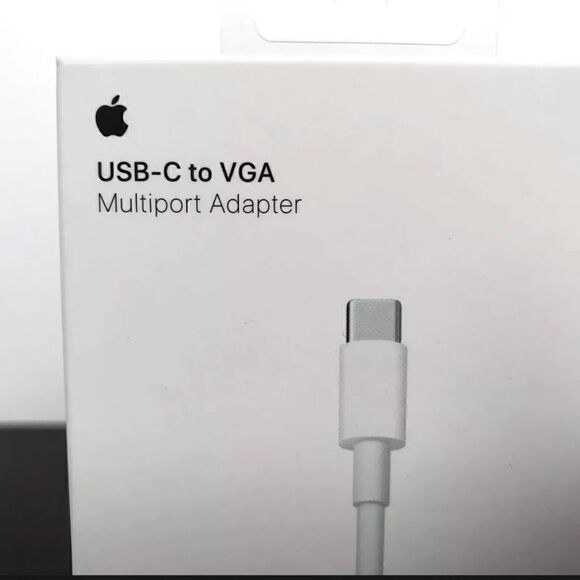 Apple USB-C VGA Multiport Adapter in White - AUTHENTIC + SEALED! - Picture 3 of 10
